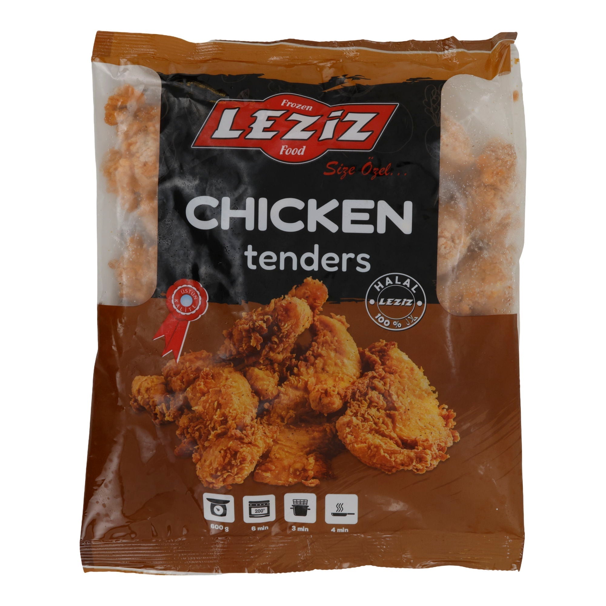 Filets Leziz | Chicken Tenders | Halal Hähncheninnenfilets paniert, tiefgefroren | 600 g LEZIZ